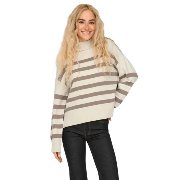 Only - Bari High Neck Knitted Sweater Dames - Afbeelding 4