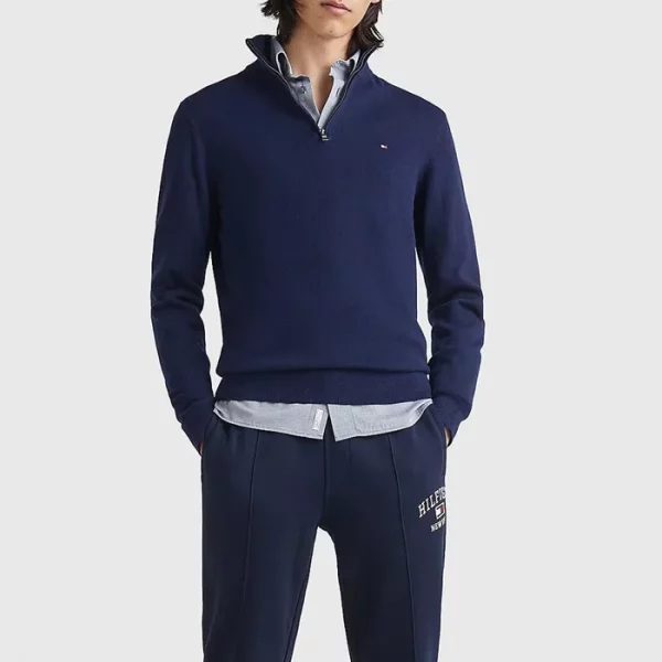 Tommy Hilfiger - Pima Cotton Cashmere Sweater Heren - Afbeelding 3