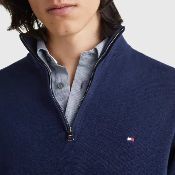 Tommy Hilfiger - Pima Cotton Cashmere Sweater Heren - Afbeelding 4